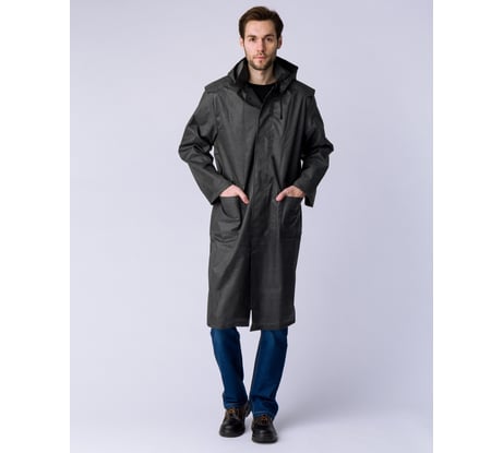 Прорезиненный плащ Факел черный, р. 48-50; 182-188 87472166.002