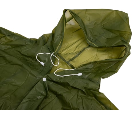 Дождевик-плащ Komfi зеленый, EVA, на кнопках, 110 мк 127279