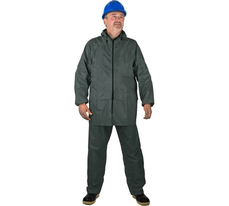 Влагозащитный костюм-дождевик БЕРТА 888-44-46 зеленый, рост 170-176