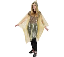 Плащ–дождевик Ecos Пончо 45 мкм, ПВД, р. 48-54/XXL, желтый 104479