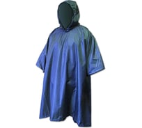 Плащ-дождевик-пончо ООО Мердигер горловина-липучка, высота 120см, синий 1334