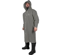 Плащ-дождевик с козырьком на капюшоне и чехлом Следопыт плотный eva, 76x130 см, серый, р. 56 PF-RC-07 26716517