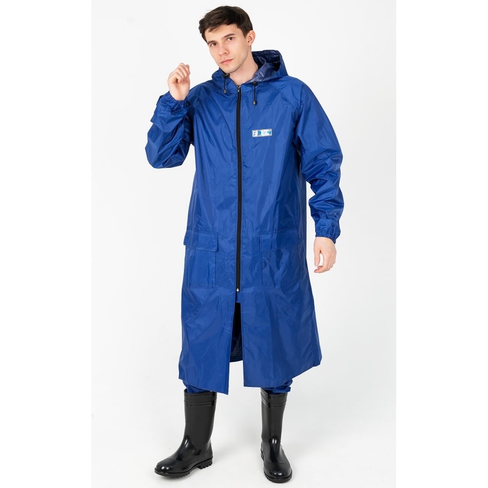 Нейлоновый плащ ООО ГУП Бисер ПВХ, синий, размер 56-58/182-188 ...