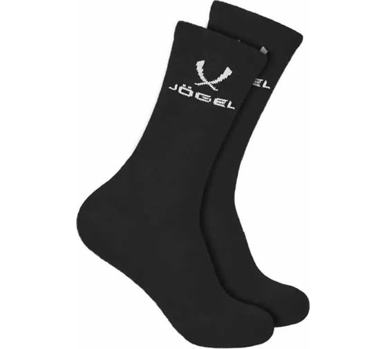 Высокие носки Jögel ESSENTIAL High Cushioned Socks JE4SO0421.99, черный, 2 пары УТ-00020745