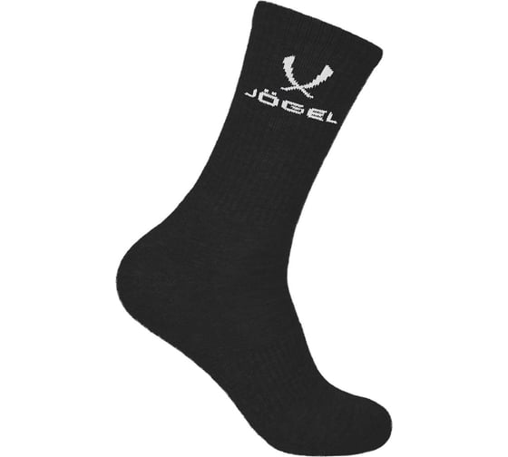 Высокие носки Jögel ESSENTIAL High Cushioned Socks JE4SO0421.99, черный, 2 пары УТ-00020745