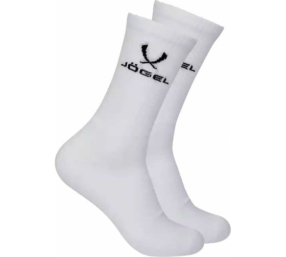 Высокие носки Jögel ESSENTIAL High Cushioned Socks JE4SO0421.00, белый, 2 пары УТ-00020749