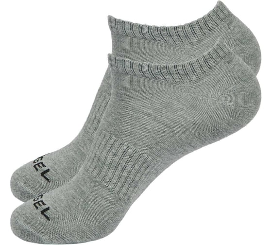 Низкие носки Jögel ESSENTIAL Short Casual Socks JE4SO0121.MG, меланжевый, 2 пары УТ-00020724