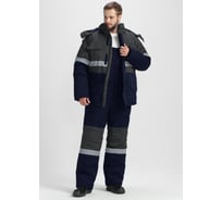 Зимний костюм с полукомбинезоном Факел Нордхард-2 СОП У. (ткань смесовая, 240) т.синий/серый, 60-62; 182-188 87490379.019