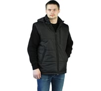 Мужской утепленный жилет URSUS Gerkon Delta ткань Дюспа, черный, р. 52-54 ЖИЛ434-280