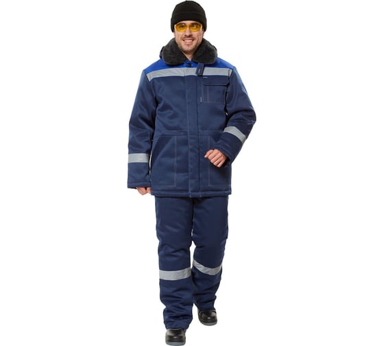 Утепленный брючный костюм Авангард. Профессиональная экипировка Легион темно-синий/васильковый NEW р. 88-92/182-188 512403 1