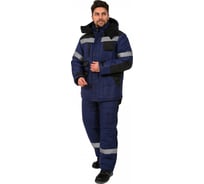 Костюм зимний Беркорт-2 (ткань Таслан,135) п/к, т.синий/черный, 48-50; 182-188 Факел 87472323.004