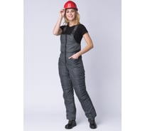 Зимний женский полукомбинезон ФАКЕЛ Снежана, темно-серый, 56-58, 158-164 87472339.007