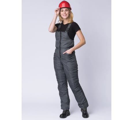 Зимний женский полукомбинезон Сакрин, ткань Дюспо 80, темно-серый, 48-50; 158-164 Факел 87472339.003