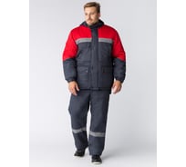 Зимний костюм ФАКЕЛ Сибер СОП, темно-серый/красный, 52-54, 182-188 87468919.006