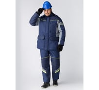 Зимняя куртка Факел PROFLINE SPECIALIST тк.Таслан, серый/т.синий, 52-54; 170-176 87468963.005