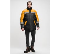 Зимняя куртка ФАКЕЛ Стандарт, черный/оранжевый, 44-46, 170-176 87472329.001