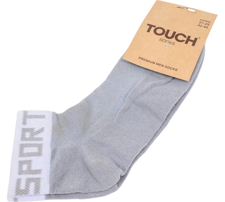 Мужские носки TOUCH 026, р. 27-29, серый 026 б. сер.