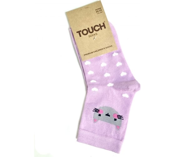 Детские носки TOUCH сиреневые, р.22-24 2503 б. сирен. 1