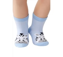 Детские носки TOUCH р.16-18, голубой зебра 2001 б. зебра