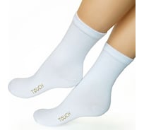 Женские носки TOUCH 280/1, р. 23-25, белый 280/1 м. бел.