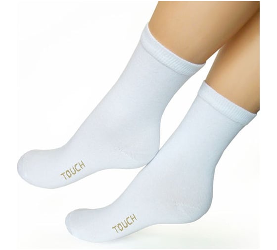 Женские носки TOUCH 280/1, р. 23-25, белый 280/1 м. бел.