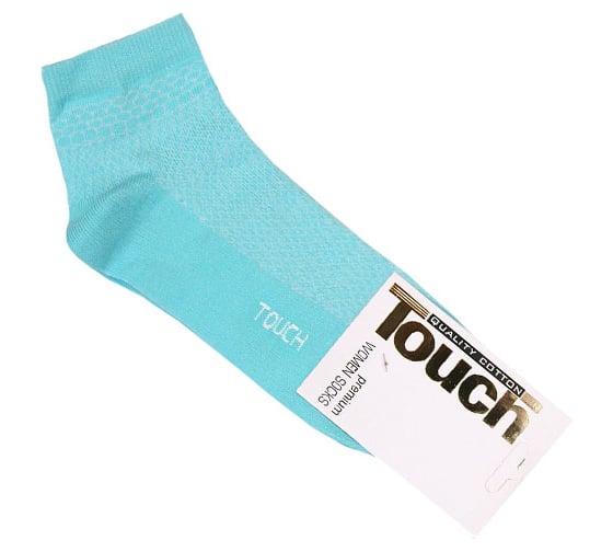 Женские укороченные носки TOUCH голубой р. 23-25 263 голуб.