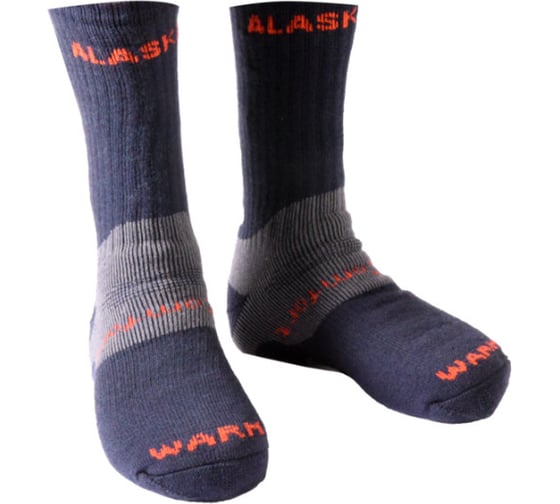 Носки Alaskan Anatomic L, cиний/cерый AESBG-L