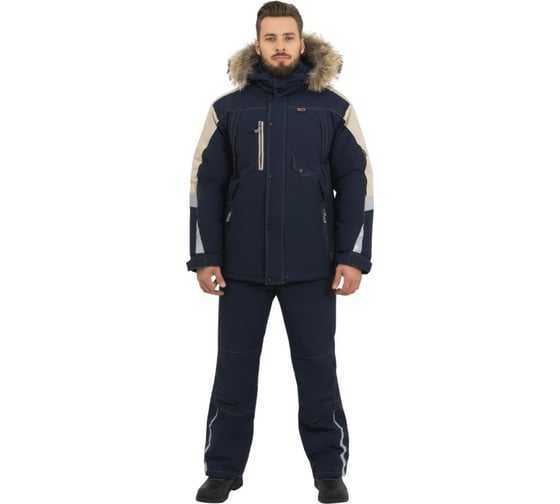 Куртка iForm ХАЙ-ТЕК синий-бежевый, р. 96-100, рост 170-176 Кур 323/ 96/170 1