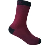 Водонепроницаемые детские носки DexShell Ultra Thin Children Socks M (18-20 см), бордовые DS543BBM