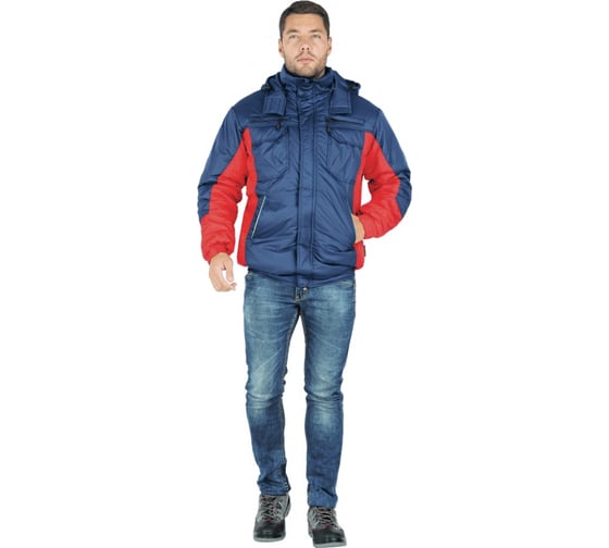 Утепленная куртка ГК Спецобъединение ФРИСТАЙЛ темно-синий-красный, размер 88-92, рост 182-188 Кур 659/88/182 1