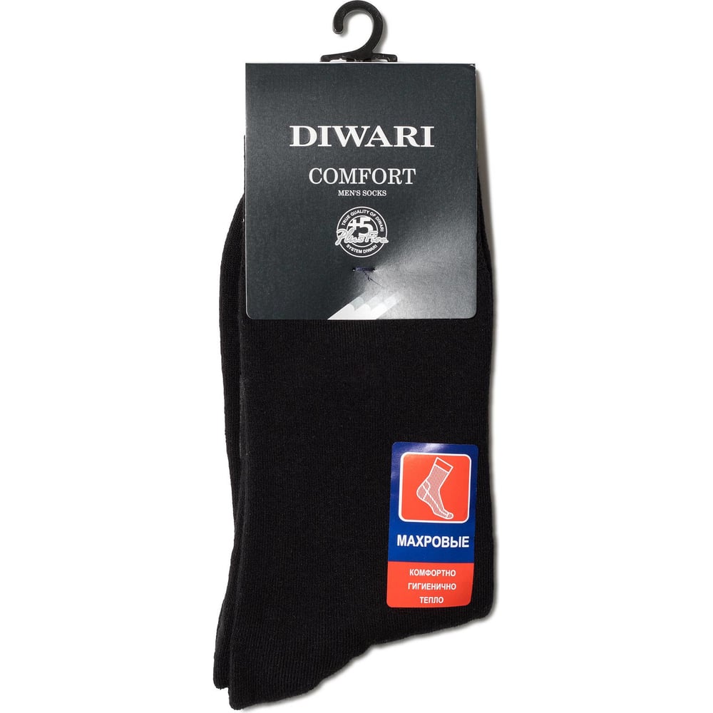 Носки мужские DIWARI COMFORT Махровые 7С-24СП рис.000 р.38-39 черный ...