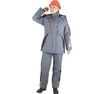 Женская утеплённая куртка iForm ХАЙ-ТЕК серый-красный-черный, р.  80-84, рост 158-164 Кур 669/ 80/158