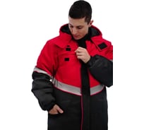 Костюм утеплённый Уралспецзащита "Северная широта" куртка + брюки, Большой размер красный/чёрный, размер 64-66/194-200 з43-кбр-кр-64-194