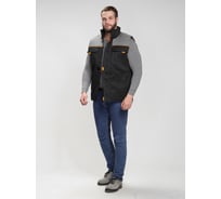 Жилет утепленный Факел Фаворит ткань Смесовая, 210 г/кв. м, черный/серый, размер 48-50 87488411.002