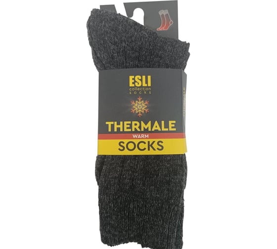 Носки мужские ESLI AS001 TERMALE (Термоноски) SOCKS WARM размер 27-29, серый 1001332240040016