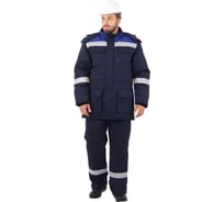 Утепленный костюм ГК Спецобъединение АНТИСТАТ темно-синий/василёк Кос 685/104/170