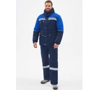 Костюм зимний ФАКЕЛ Сибер-Премиум СОП IMP ткань Смесовая, 240 г/кв. м, п/к, темн. синий/васильковый, размер 48-50, рост 158-164 87490378.004