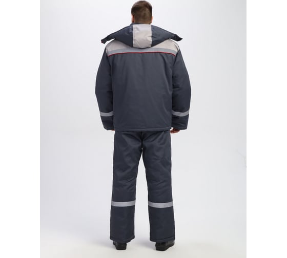 Костюм зимний ФАКЕЛ Фаворит-1 IMP ткань Смесовая, 240 г/кв. м, брюки, темн. серый/светл. серый, размер 48-50, рост 170-176 87491230.005