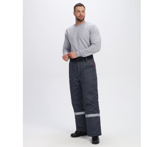 Костюм зимний ФАКЕЛ Фаворит-1 IMP ткань Смесовая, 240 г/кв. м, брюки, темн. серый/светл. серый, размер 44-46, рост 182-188 87491230.003