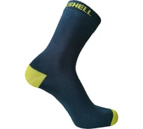 Водонепроницаемые носки DexShell Ultra Thin Crew, S/36-38, синий/желтый DS683NLS