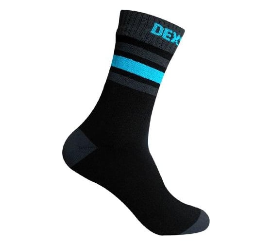 Водонепроницаемые носки DexShell Ultra Dri Sports Socks, XL/47-49, с голубой полосой DS625W-ABXL