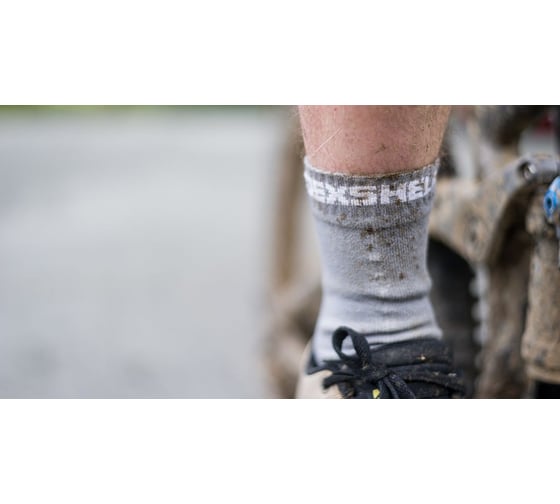 Водонепроницаемые носки DexShell Terrain Walking, серые M/39-42, DS828HGM