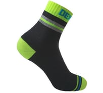Водонепроницаемые носки DexShell Pro visibility Cycling, M/39-42, зеленая полоска DS648HVYM