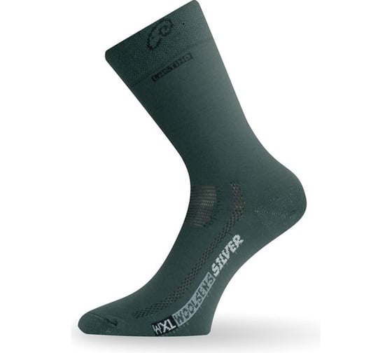 Носки Lasting WXL 620, wool+nylon, темно-зеленый, размер M WXL620-M