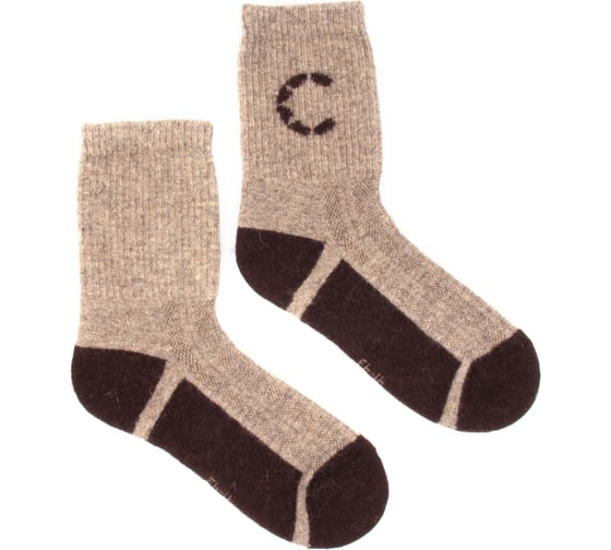Термоноски Следопыт Organic wool socks YAK, tobacco brown, р.44-46 PF-TS-76