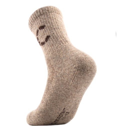 Термоноски Следопыт Organic wool socks YAK, natural brown, р.38-40  PF-TS-71