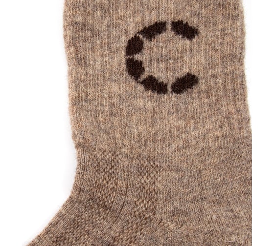 Термоноски Следопыт Organic wool socks YAK, natural brown, р.38-40  PF-TS-71