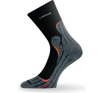 Носки Lasting TWW 900 микрофибра+полипропилен, черный с серой вставкой, размер S TWW900-S