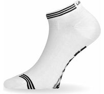 Носки Lasting ABE 001 бамбук+полипропилен, белый с полосками, размер L ABE001L