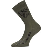 Носки Lasting CXJ 620 хлопок+полиамид, зеленый с рисунком, размер M CXJ620-M